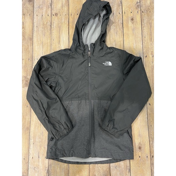 The North Face Other - The North Face Boys Warm Storm Rain Jacket Black & Gray sz M 10/12